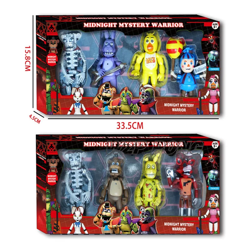 Игрушка пять ночей полночь медведь FNAF светильник кой фигурки героев игрушки