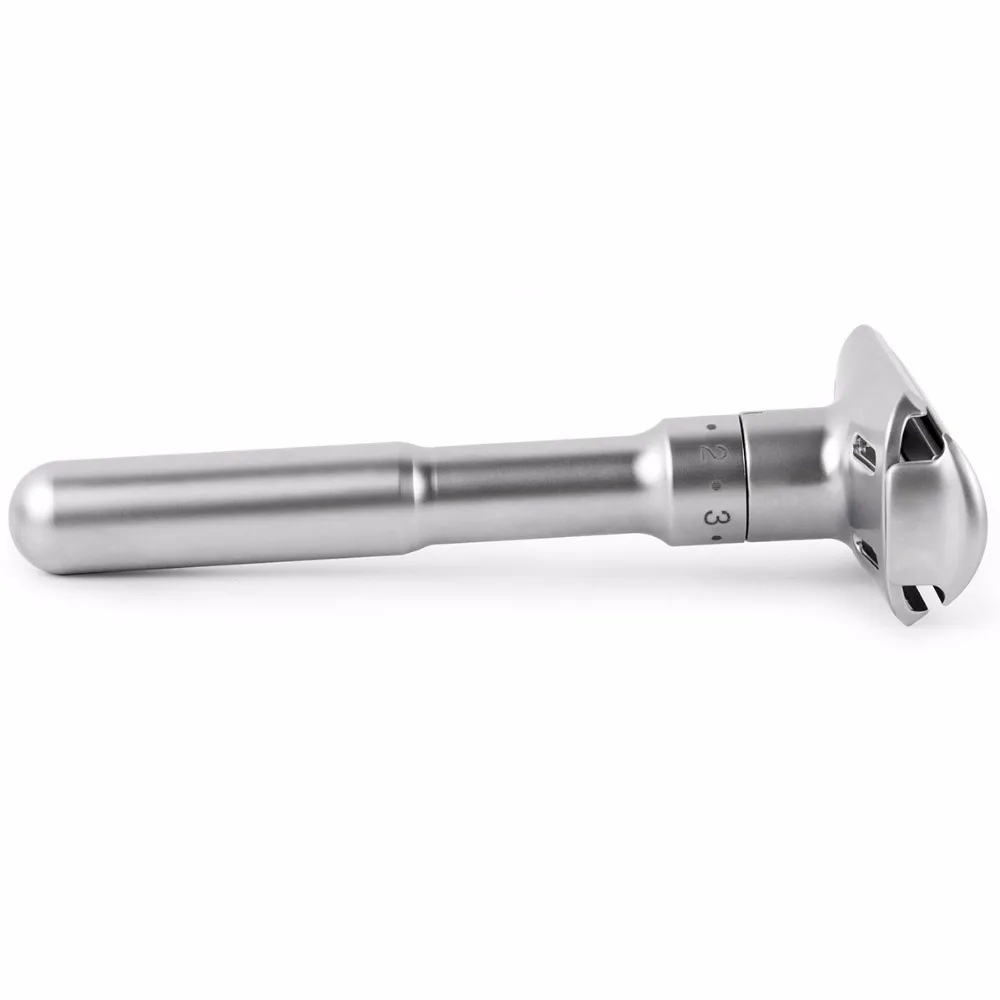 

QSHAVE Adjustable Safety Razor Double Edge Classic Mens Shaving Mild to Aggressive 1-6 File Hair Removal Shaver it with 5 Blades