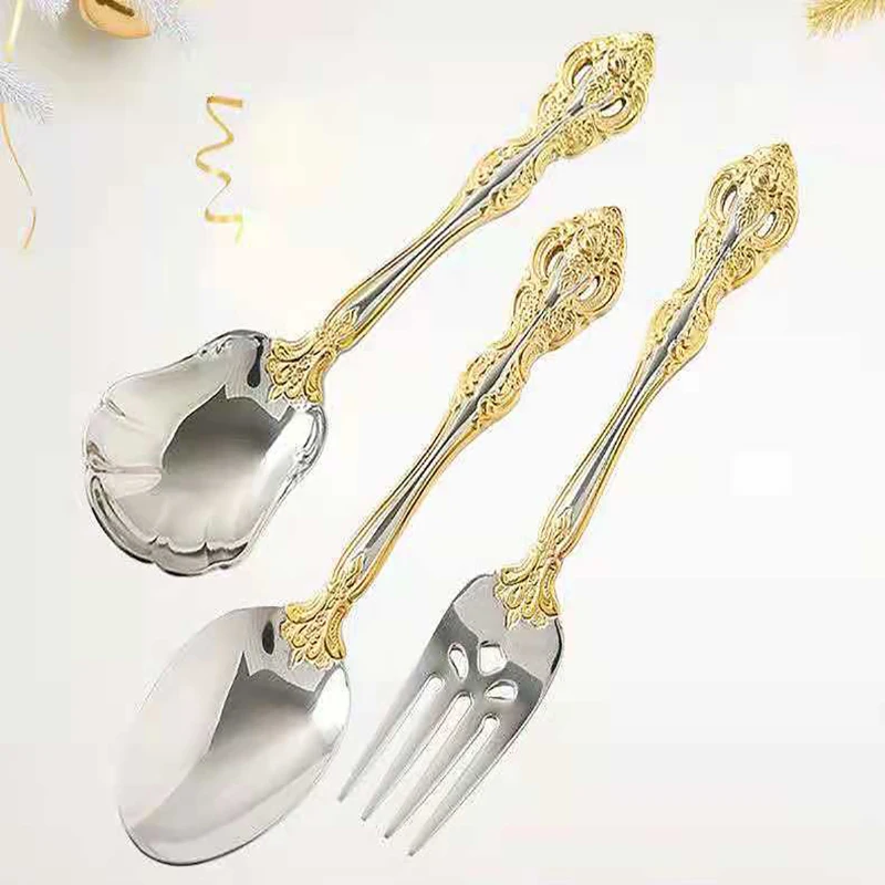 

Golden Cutlery, European Western Steak Cutlery, Household Cutlery, Popular Cutlery Stainless Steel