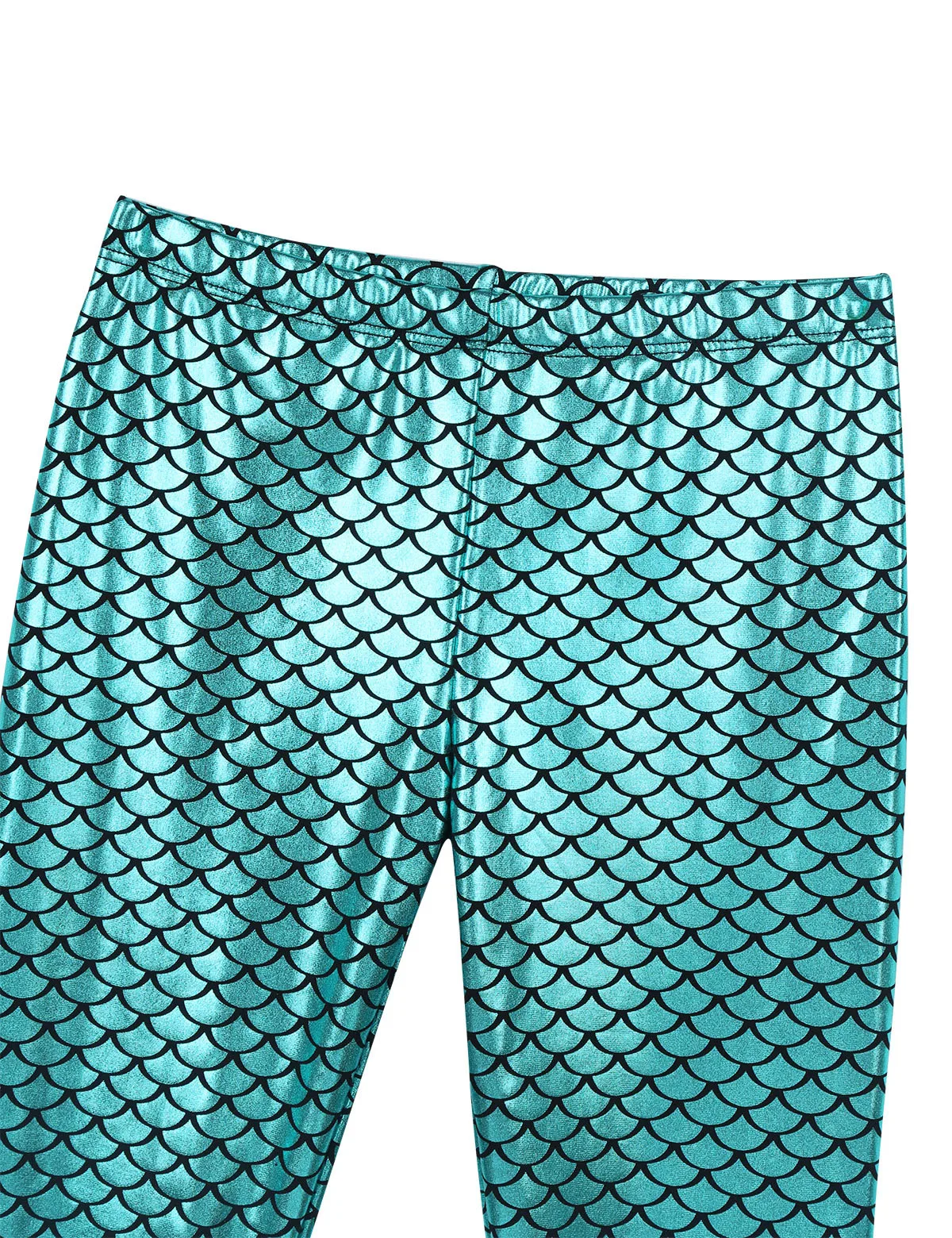 Детские леггинсы русалка для девочек колготки Летние блестящие расклешенные