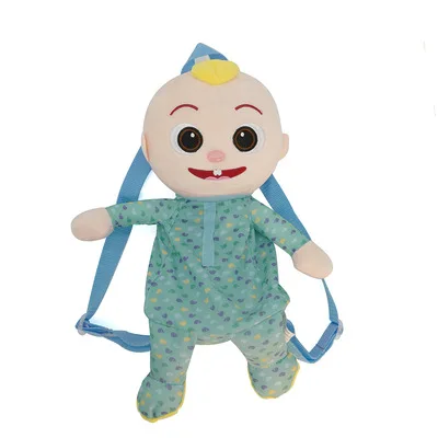

23/35cm Cocomelon Plush Doll Backpack Cartoon Cocomelon JJ Watermelon Soft Toy Stuffed School Bag for Kindergarten Boy Girl Gift