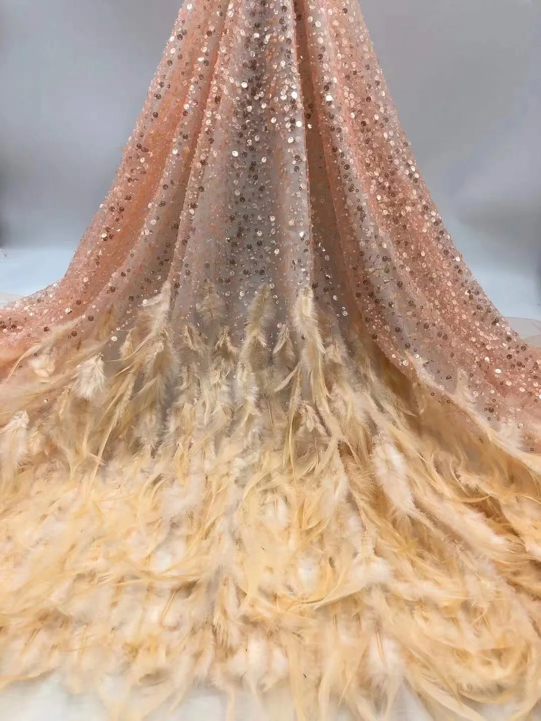 New Fashion African Voile Lace Fabric High Quality French Organza 2021 Sequin For Wedding YM6 | Дом и сад