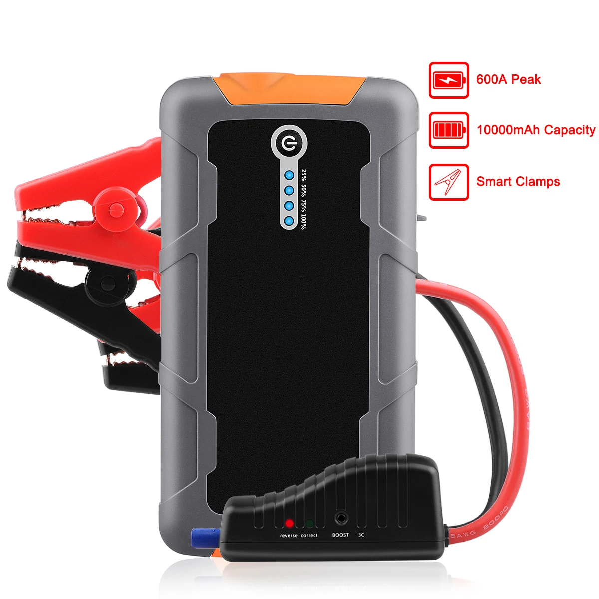 

10000mAh Car Jump Starter Vehicle Emergency Bateria Auto External Battery Car Starter Power Bank