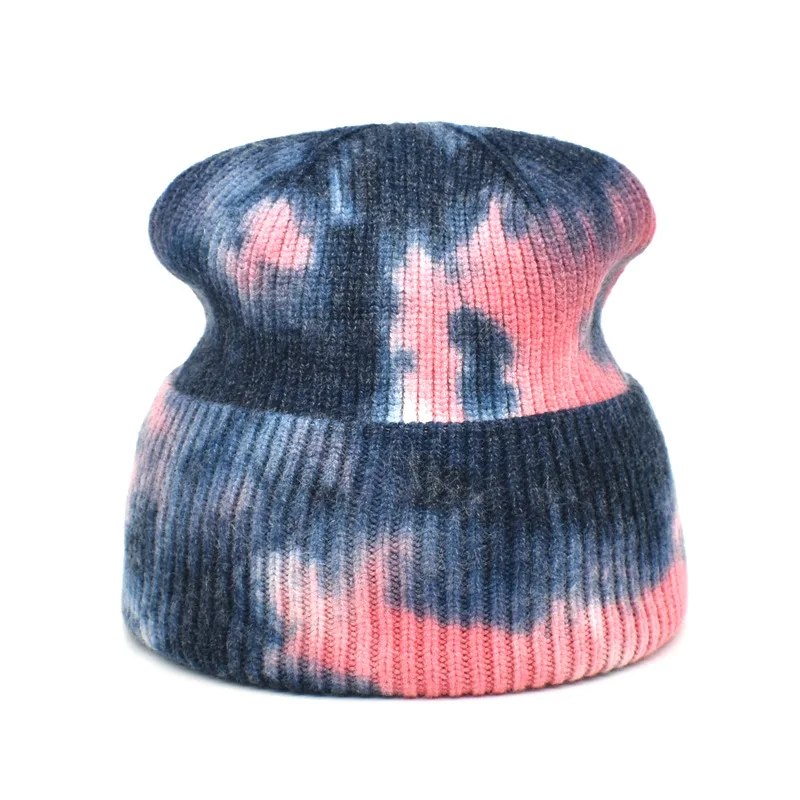 Новинка 2021 вязаная шерстяная шапка с принтом теплые облегающие шапки для женщин s