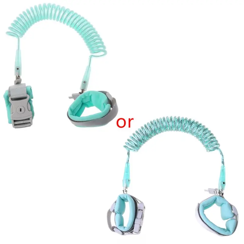 

50LE Anti Lost Wrist Link Add Key Lock Toddler Leash Baby Walker Safety Belt Wristband Walking Strap Rope Adjustable Harness 2M