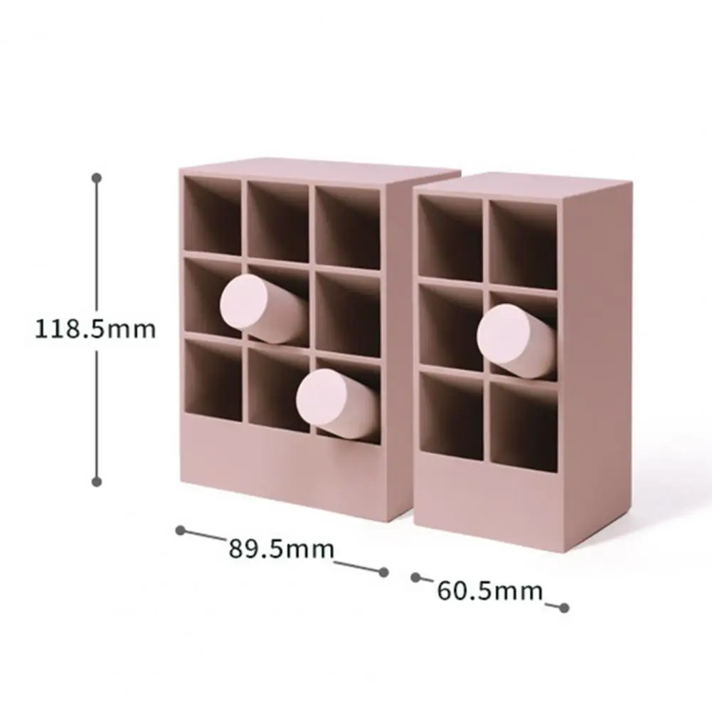 

Makeup Organizer Table Organizer Make Up Tools 6/9 Grids Lipstick Storage Container Compartment Storage Holder for Dresser