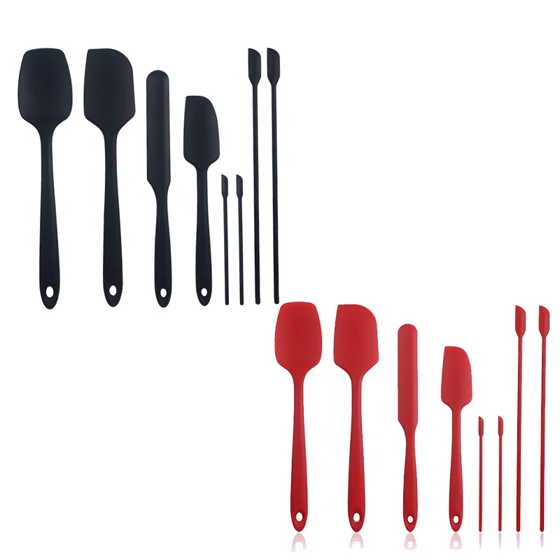 

Silicone Spatula Set of 8,Heat Resistant Spatula Kitchen Utensils, One Piece Design Spatulas for Nonstick Cookware