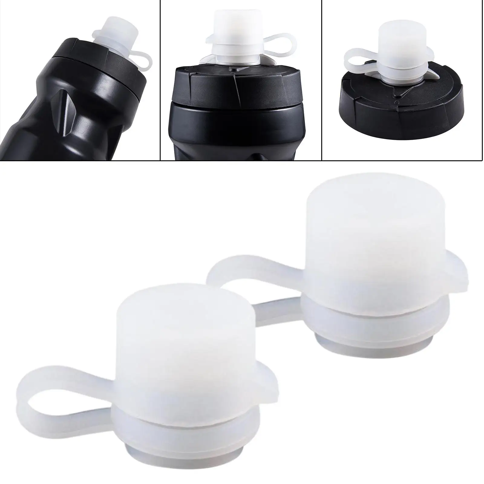 

2 шт., силиконовый чехол для бутылки для воды