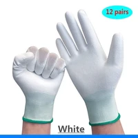 work gloves pu gloves 12 pairs gloves of nitrile safety coated and palm coated mechanical work gloves obtained ce