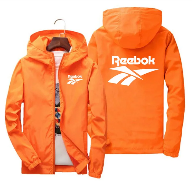 

NEW Spring And Autumn Brand Printed Hooded Zipper Jacket Casual Sports Outdoor Windproof Thin Jacket