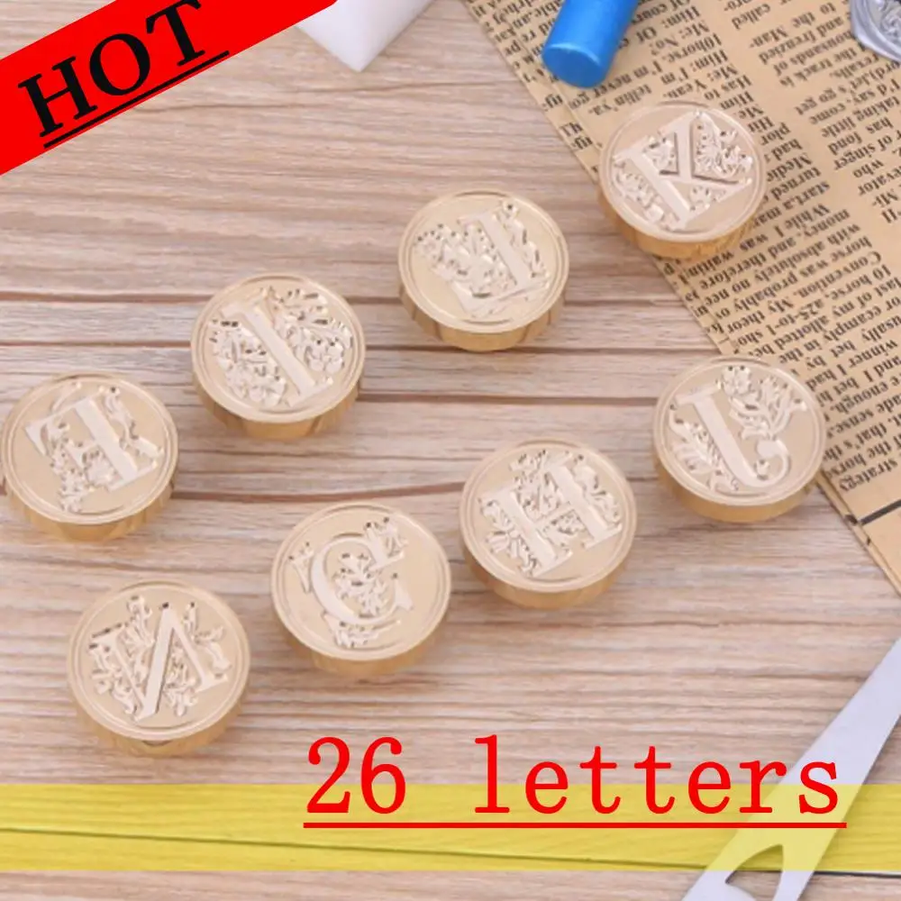 Сургучная печать в ретро стиле с цветами и буквами сургучная из вощеной меди