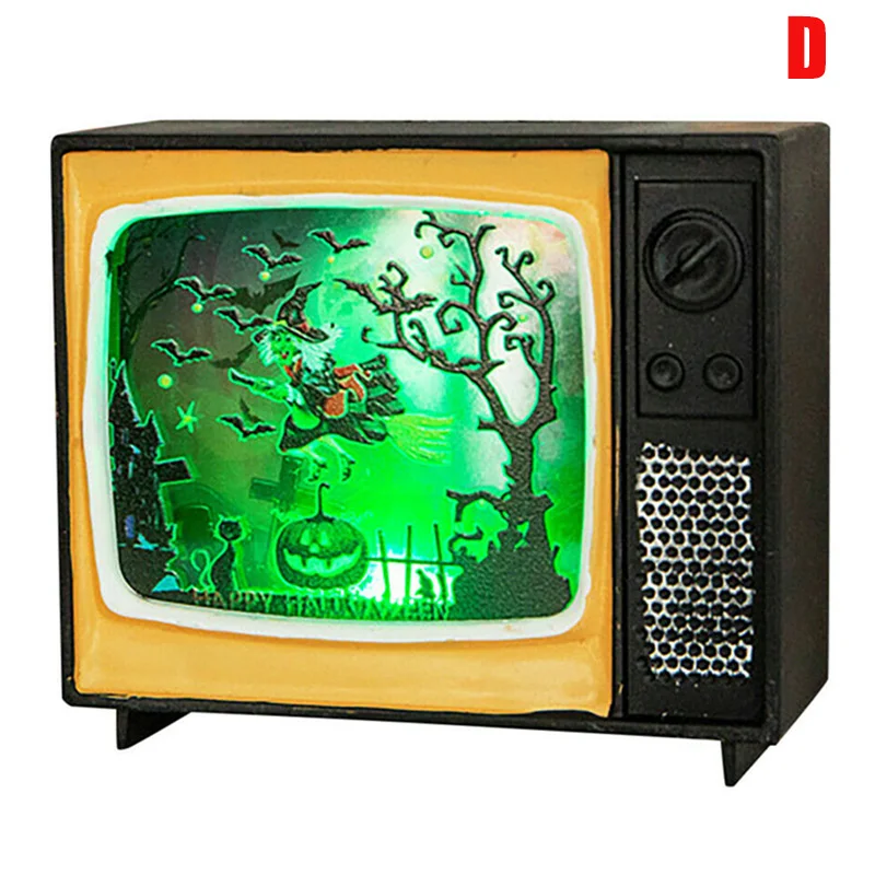 

Hot Selling Halloween Ornament Television Light Retro Light Holiday Party Decoration