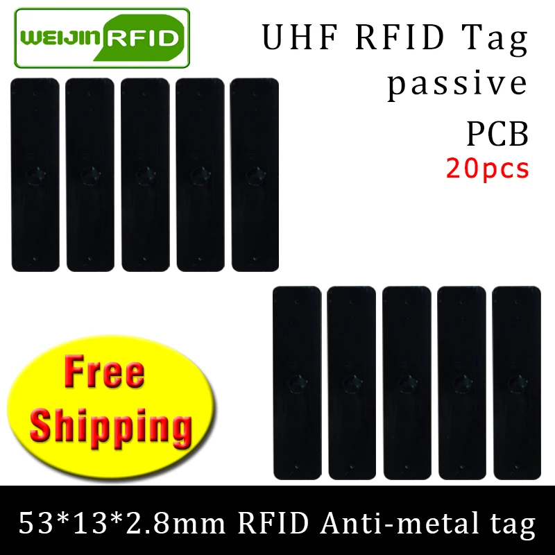 UHF RFID Метка 915 м 868 EPC 20 шт. Бесплатная доставка управление фиксированными активами