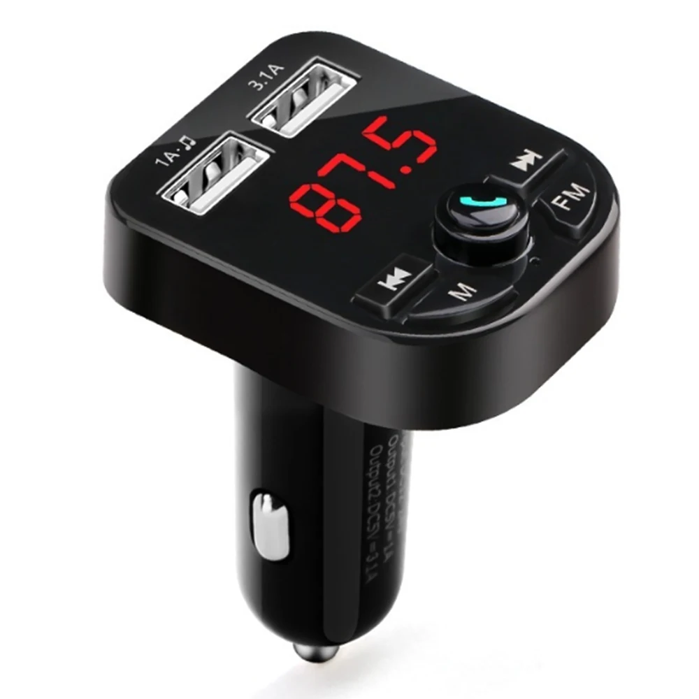 3.1A + 1A двойной USB быстрая зарядка автомобильный Bluetooth приемник MP3 конверсионный