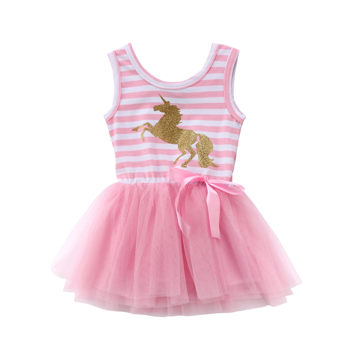 

2021 New Styles Toddler Unicorn Baby Girl Dress Princess Party Baby Dress Tulle Tutu Dress