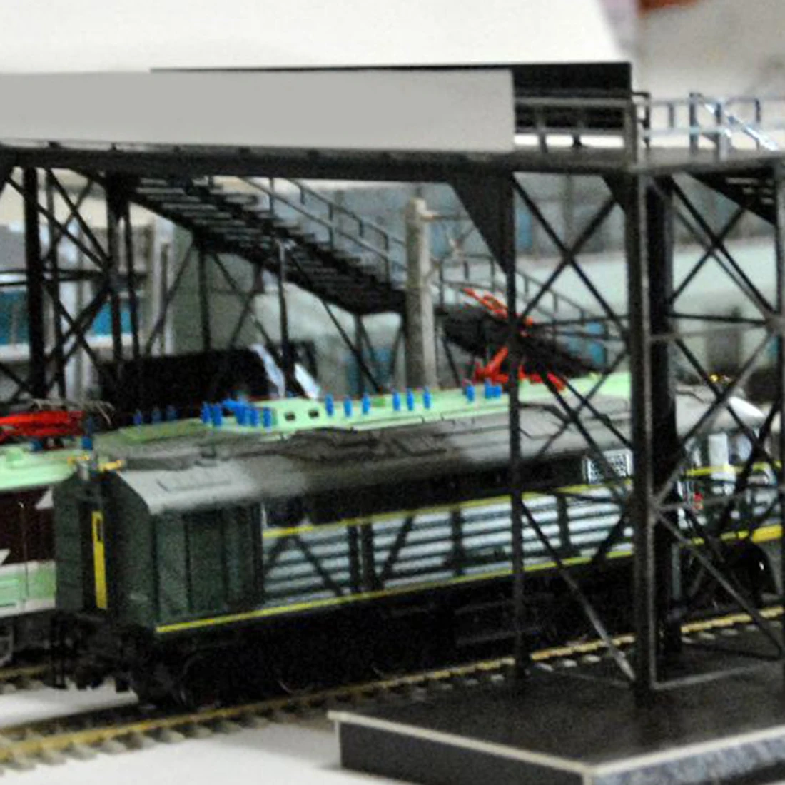 

1:87 HO Scale Railway Station Footbridge Model Sand Table Scene Decoration Model Kit