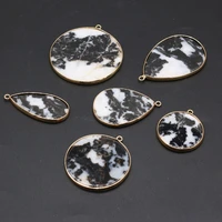 fine natural stone pendants water drop 6 shape available gemstone pendant for jewelry making diy lady necklace earrings gifts
