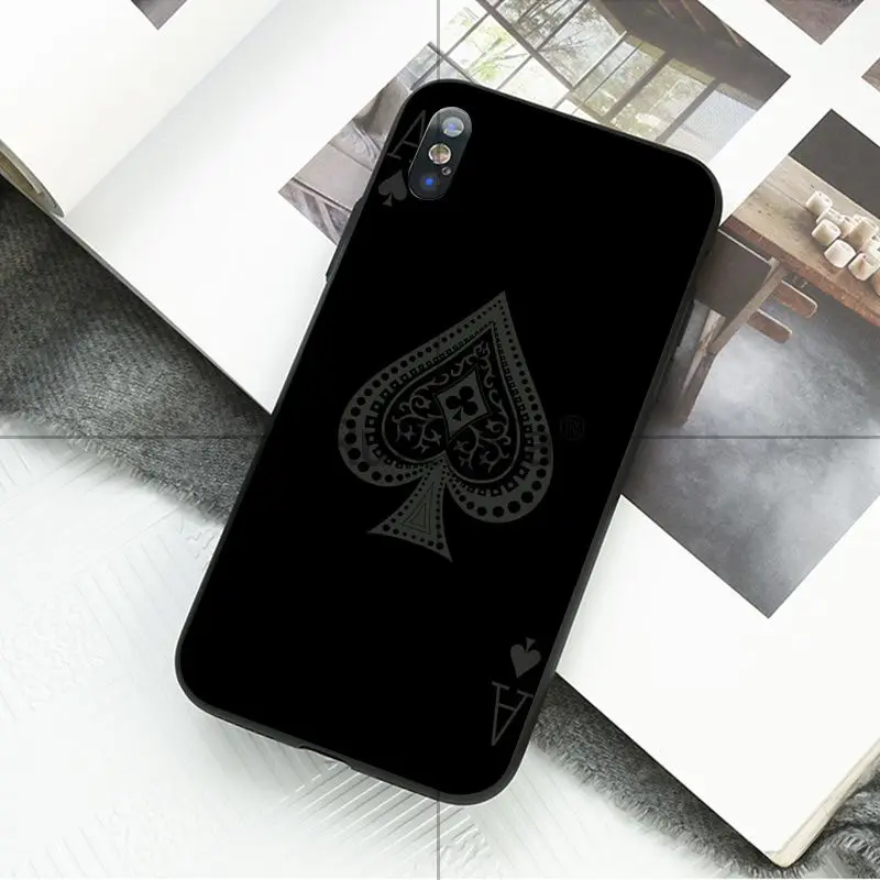 Чехол Ruicaica Poker Spades A joker K. Красочные аксессуары для телефонов Apple iPhone 8 7 6 6S Plus X XS MAX 5