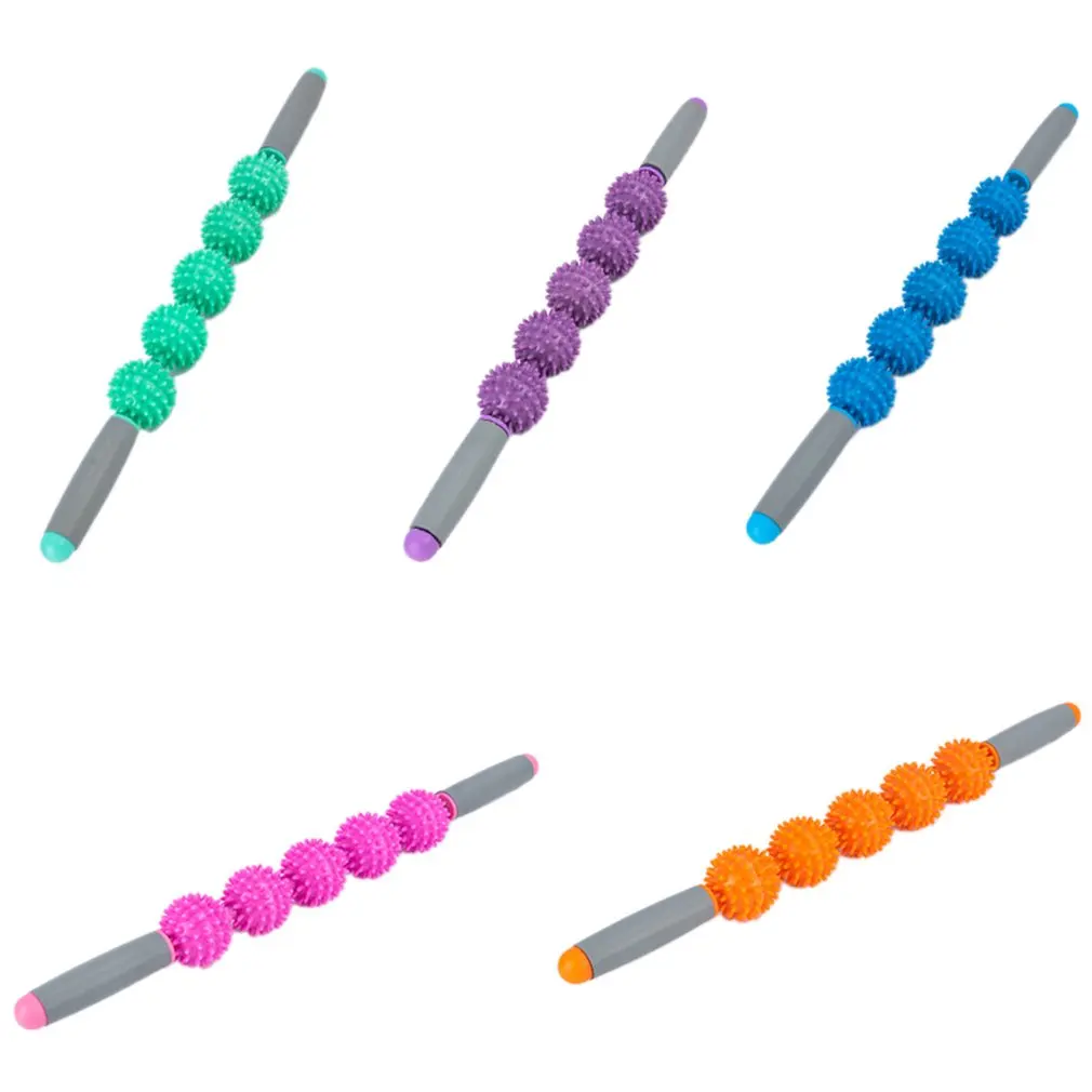 5 шариков Дамская Массажная палочка расслабляющая мышцы Йога фасция ежик