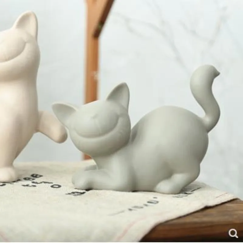 

2020 CREATIVE EUROPEAN-STYLE MODERN CERAMIC CAT CRAFTS, HOME OFFICE RESTAURANT TABLE DECORATIONS, BEAUTIFUL BIRTHDAY GIFTS