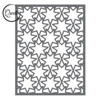 qwell 111142 7mm twinkle stars repetition cover frame metal cutting dies set for 2021 new diy scrapbooking craft paper cards