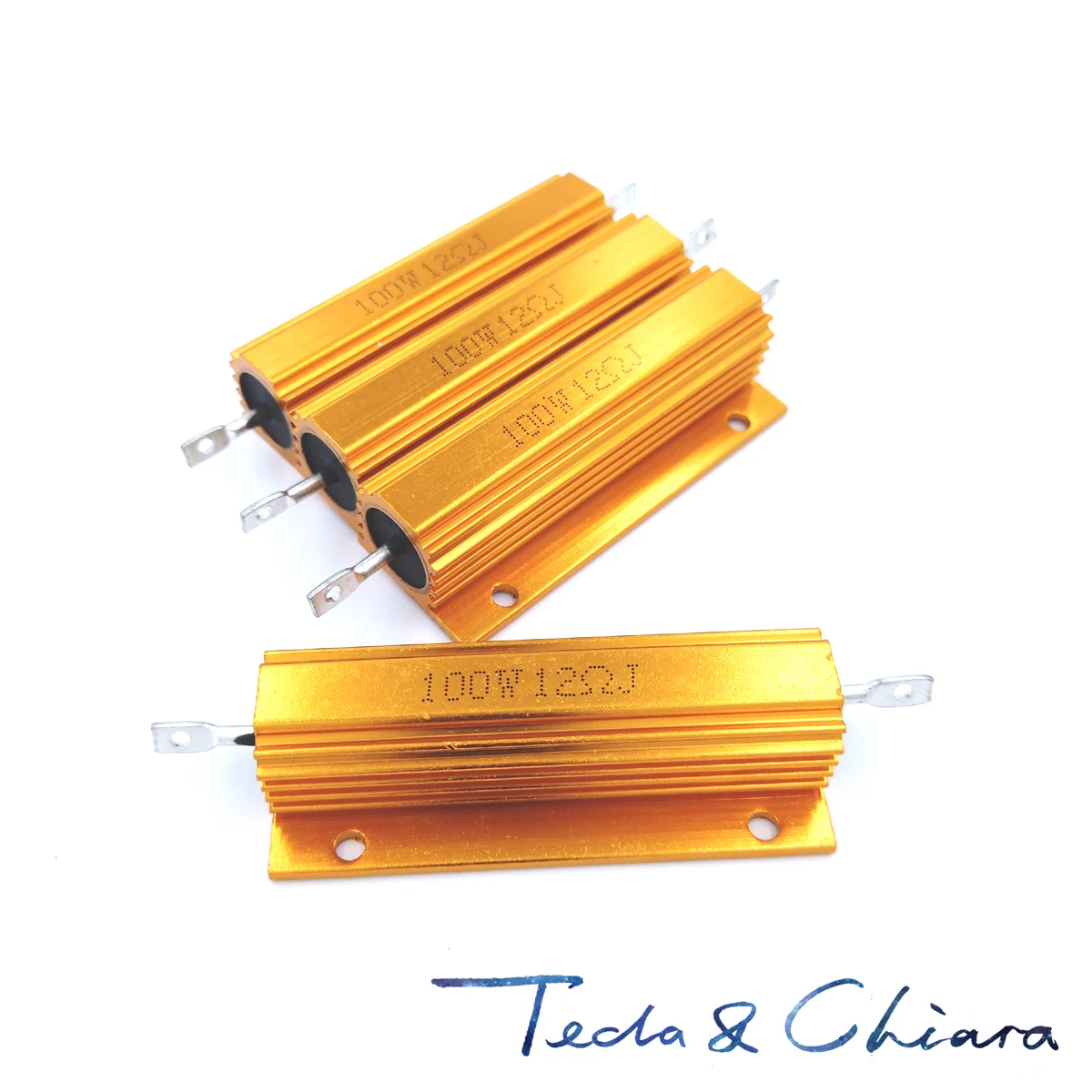 2Pcs 8R 8ohm 8 10R 10ohm 10 R Ohm 100W Watt Aluminum Wirewound Power Metal Shell Case Resistor Resistance RX24 | Обустройство дома