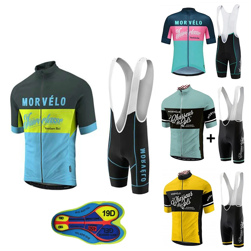 Новинка, летняя одежда для велоспорта Morvelo, комплекты одежды для велоспорта с коротким рукавом, мужские летние комплекты для велоспорта