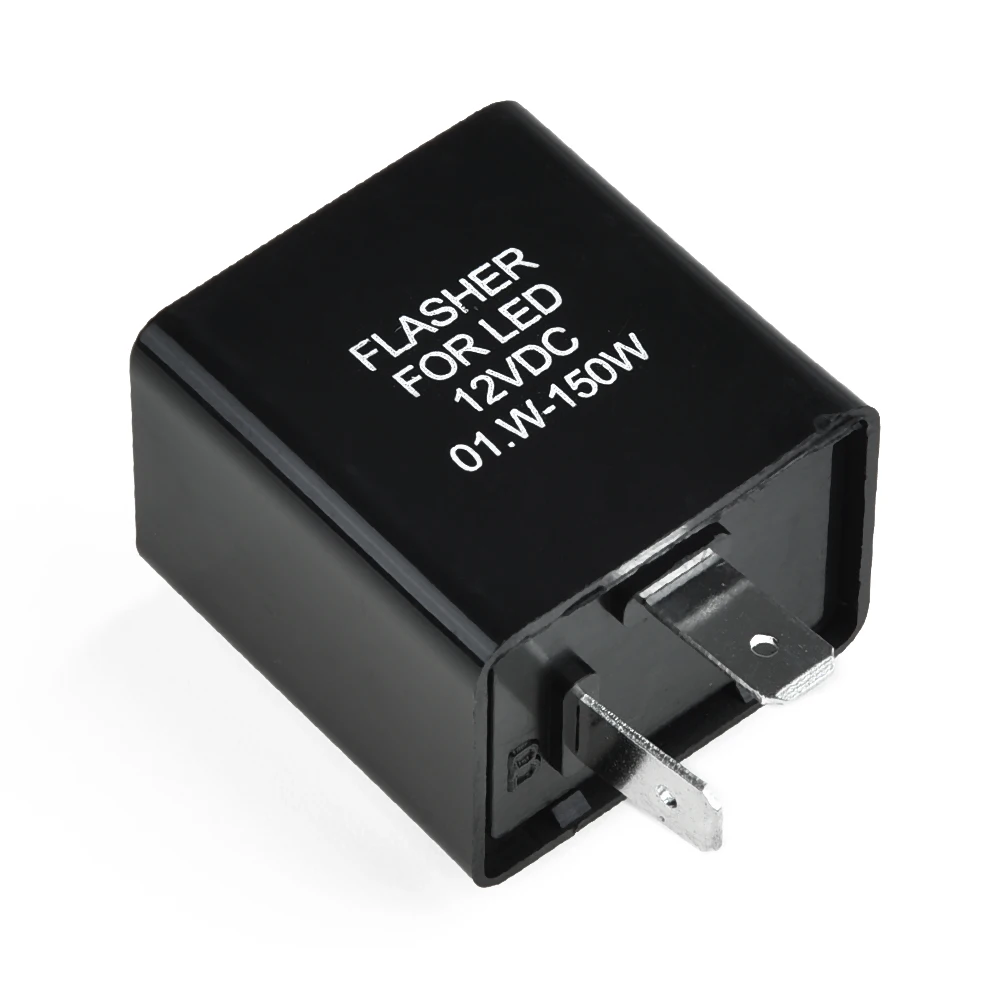 

Replacement LED Flasher Relay 2-Pin Electronic Hyper Flash PVC Plastic