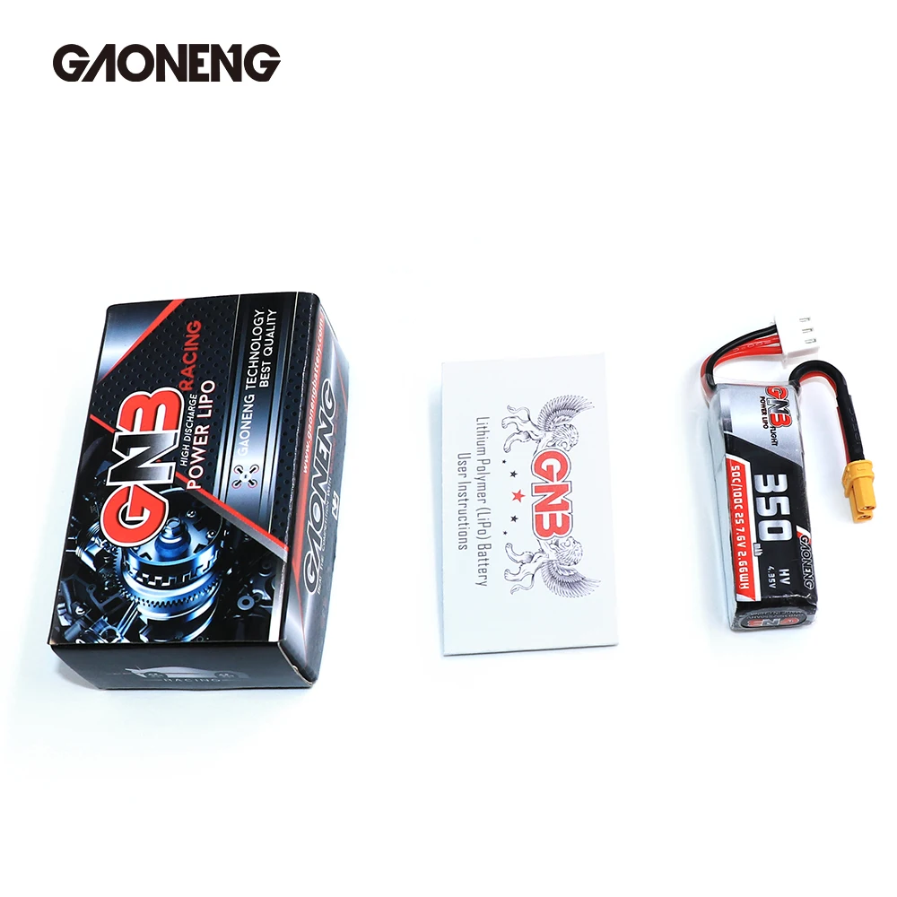 gaoneng gnb 350mah 38 v 76 v 30c 50c1s 2s ph2 0 xt30 lipo аккумулятор для