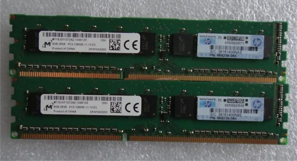 669324-B21 684035-001 669239-081 8G 2RX8 PC3-12800E ECC | Компьютеры и офис
