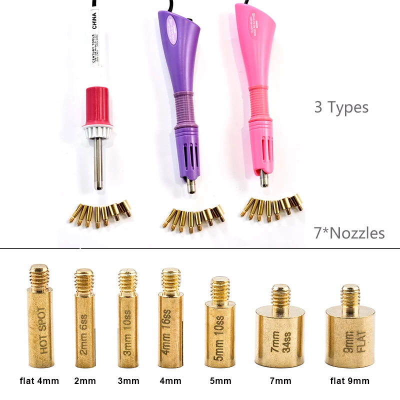 7000 шт. 3 коробки горячей фиксации стразы s набор/вилка ЕС или США аппликатор для