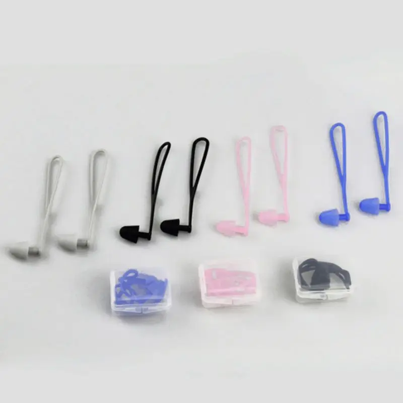 

Soft Silicone Swimming Set Waterproof Nose Clip And Ear Plug Ear Plug Useful Swimming accessories Hot Sale