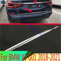 for bmw x3 g01 2018 2022 car accessories abs chrome tail gate door cover trim rear trunk molding bezel styling sticker garnish