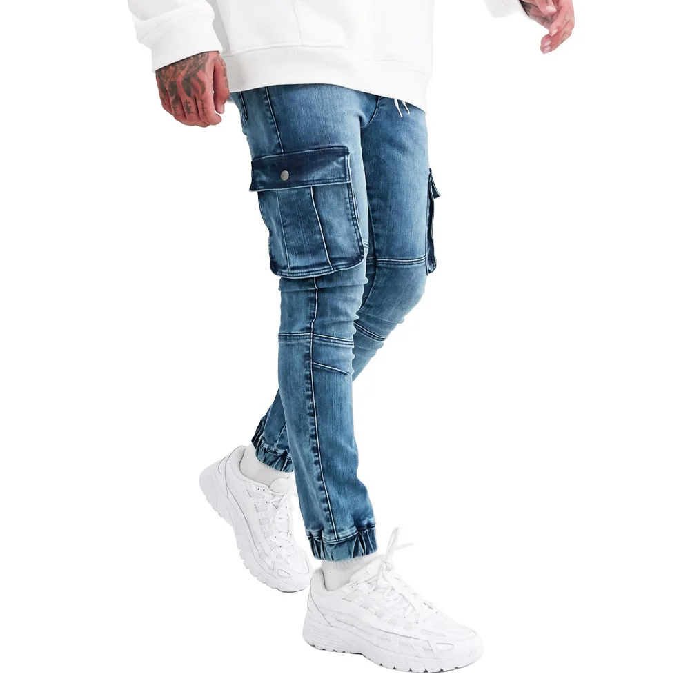 Men's Cargo Joggers Stretch Fashion Casual Men Jeans