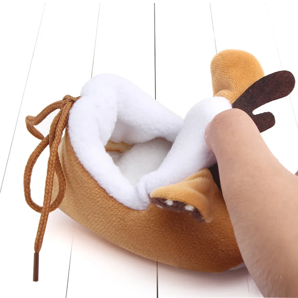 

3 Colors Baby First Walker Shoes Newborn Shoes 2019 Baby Christmas Soft Sole Anti-slip Infant Shoes