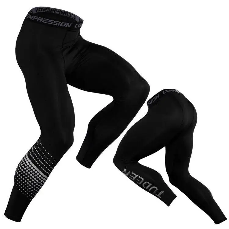 

2021 New Running Compression Casual Pants Tights Men Sports Leggings Fitness Sportswear Long Trousers Training Pants Skinny