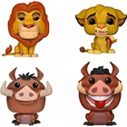Экшн-фигурка из мультфильма Disney Король Лев-SIMBA LUAU PUMBAA MUFASA, ПВХ, Коллекционная модель, игрушки для детей
