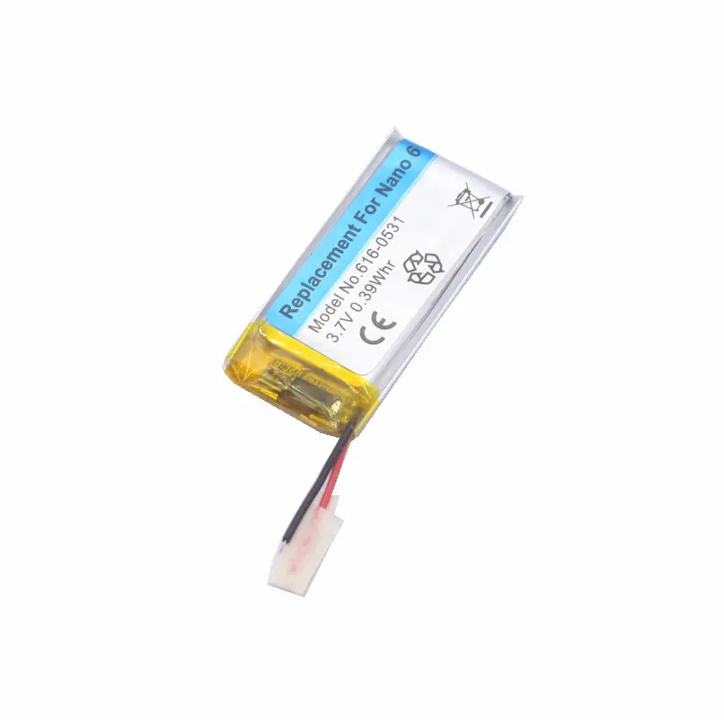 1 x Сменный Аккумулятор 616 0531 для ipod Nano6 6G 6 го поколения MP3 Li Polymer Nano аккумуляторов +
