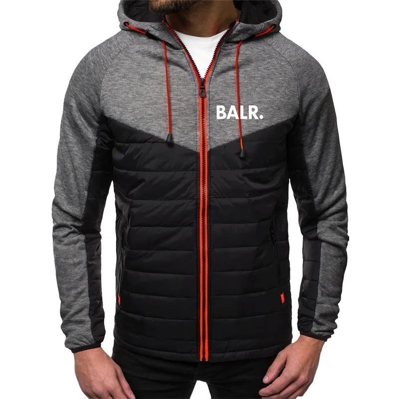 

New trend men's fashion hooded Balr logo spring and autumn casual jacket sweatshirt long-sleeved zipper hoodie
