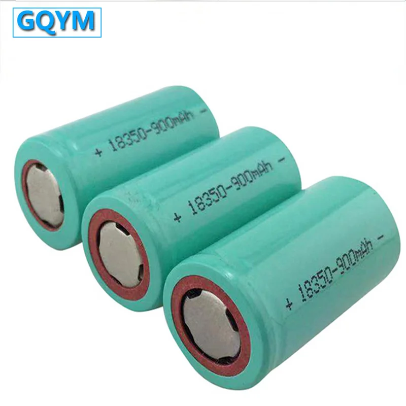 

Hot Sale GQYM ICR 18350 Flashlight Battery 3.7v 900mAh High Performance Lithium Rechargeable Batteries