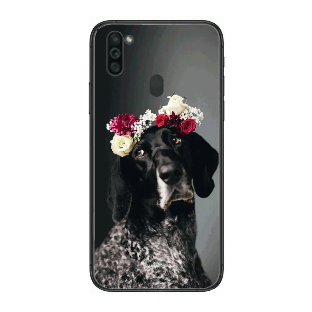

Cute Animal Flower Mobile Phone Case Hull For Samsung Galaxy M 10 20 21 31 30 60S 31S Black Shell Art Cell Cover TPU