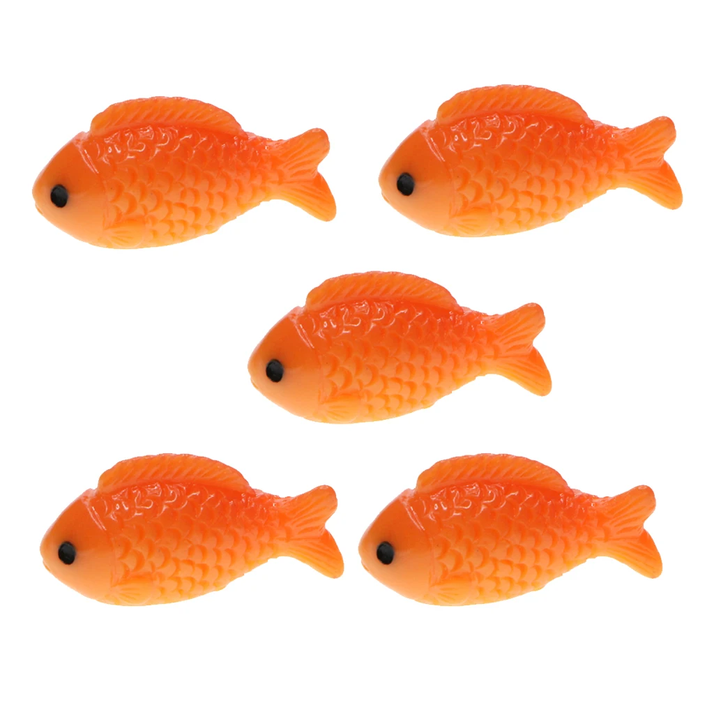 

5pcs Miniature Garden OrnamentsMiniature Ornaments Decor, Fish