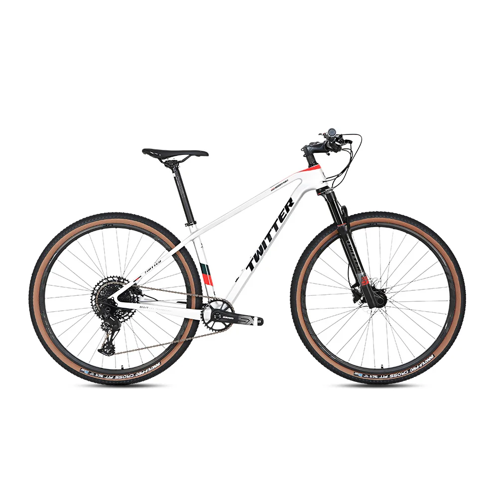 

TWITTERCarbon Fiber Mountain Bike 29inch WARRIORpro RS-12Speed Hydraulic Disc Brake Aluminum Wheel twitterBike bycycle for men