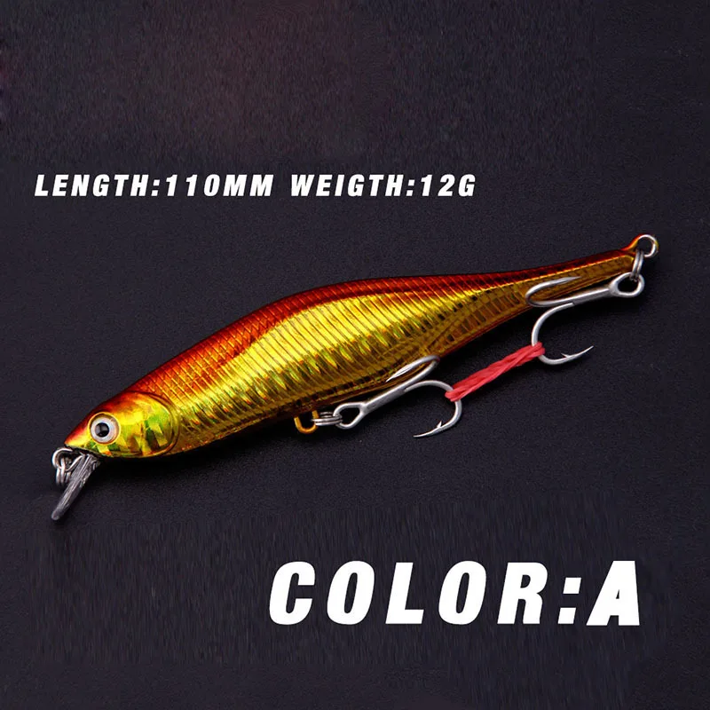 

Slow Sinking Mino Baits One-piece Steel Wire Fishing Lure Sea Saltwater Pike 3D Eyes Lures for Squid Sports Entertainment