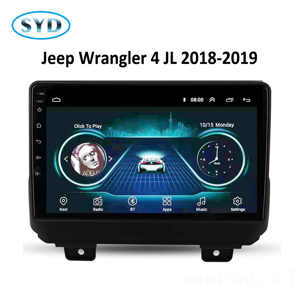 Автомобильный DVD для Jeep Wrangler 4 JL радио головное устройство Android 8,1 Мультимедиа стерео система gps Navi SWC DVD WiFi carplay