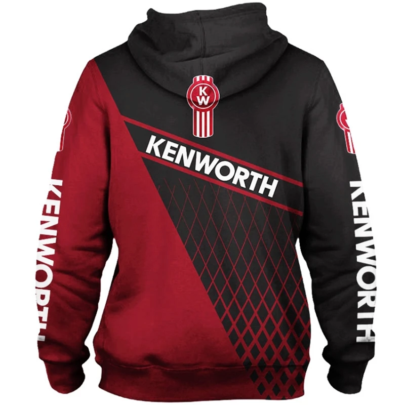 

2021 New Men's Spring and Autumn Kenworth Logo 3D Print Hoodie Casual Fashion Harajuku Hoodie