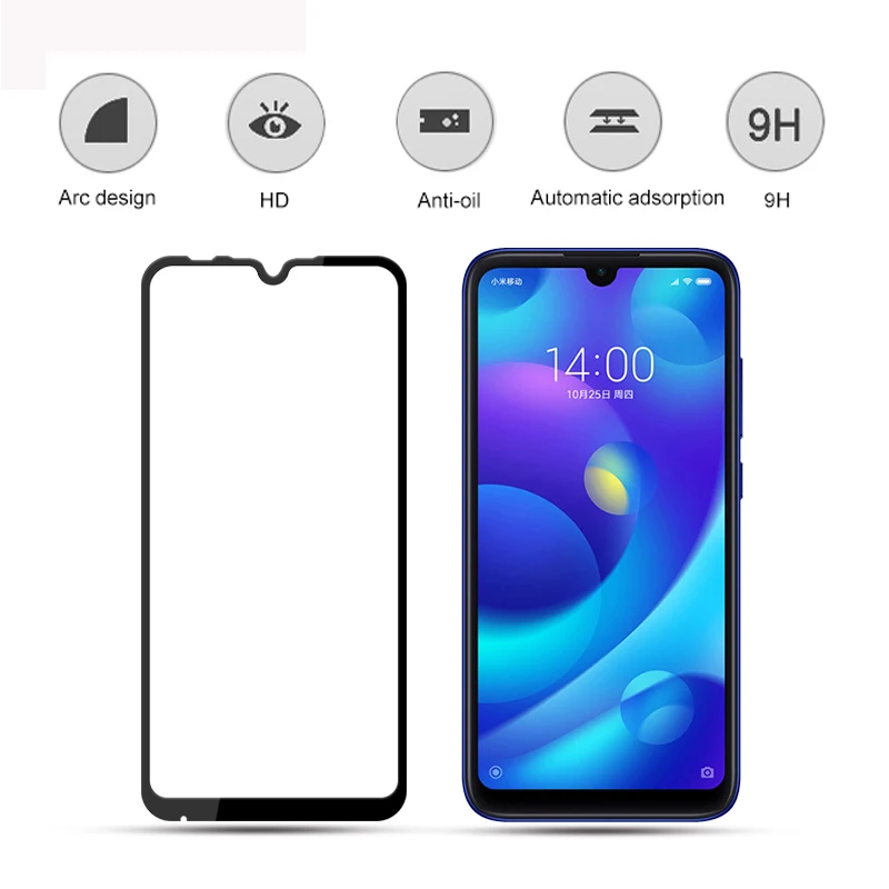 Защитная пленка для экрана из закаленного стекла с полным покрытием Xiaomi mi Play Xiao |