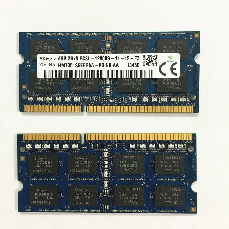 Память для ноутбука Sk hynix ddr3 rams 4 Гб 2Rx8 PC3L 12800S 11 1 35 в DDR3 1600 МГц память