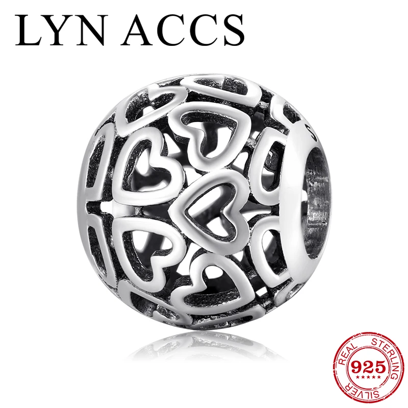 Женский браслет с подвесками в виде сердца|Ювелирные шармы| |