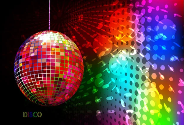 

7x5FT Beautiful Color Glow Balls Colorful Spots Party Room Custom Photo Backdrop Background Vinyl 220cm X 150cm